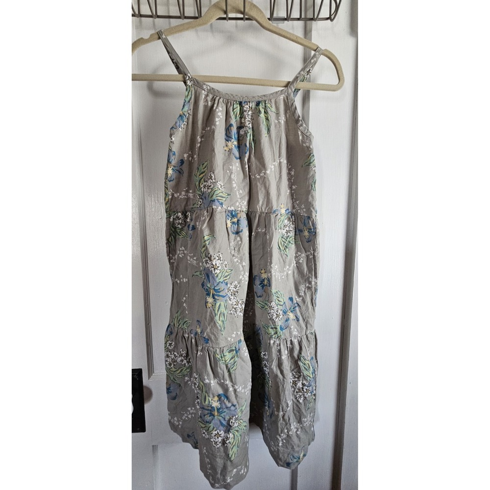 Patagonia pataloha dress‎ girl Sz L tiered w pockets 100% organic cotton dress
